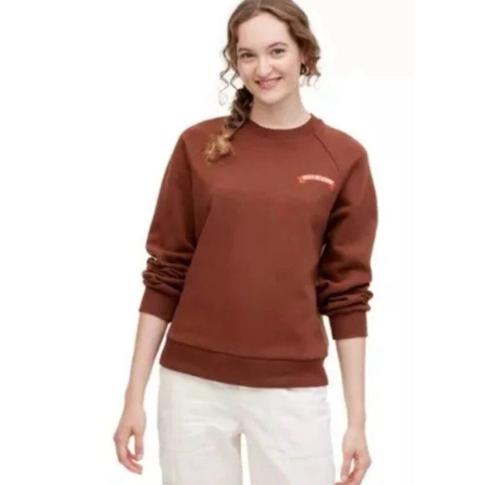 The Cuddle Collab Women's "best In Show" Crewneck Sweatshirt Brown Size XS